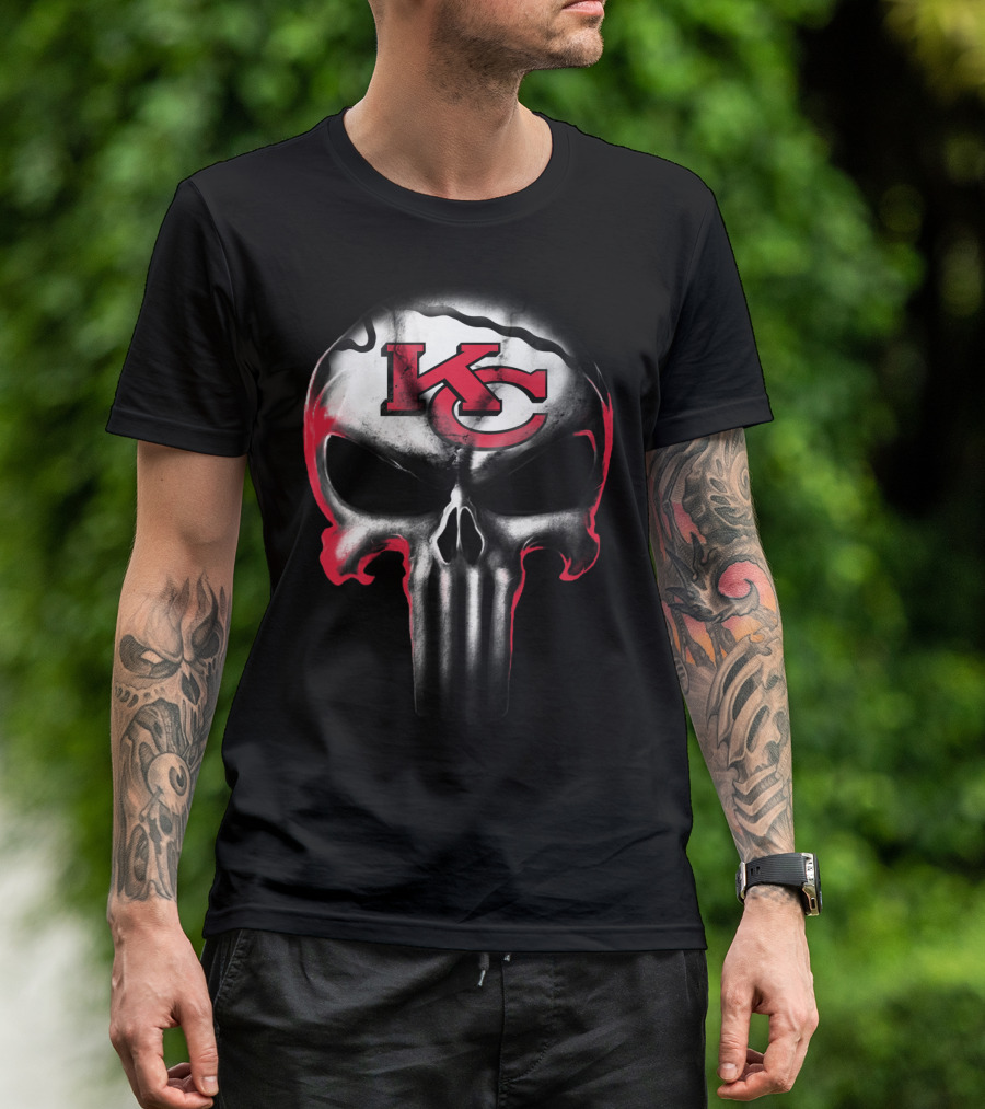 Kc Punisher Skull Chiefs T-Shirt