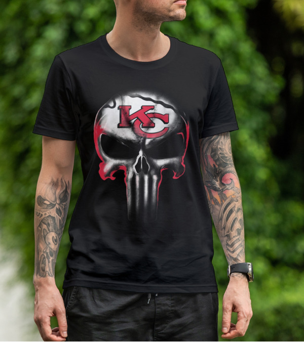 Kc Punisher Skull Chiefs T-Shirt