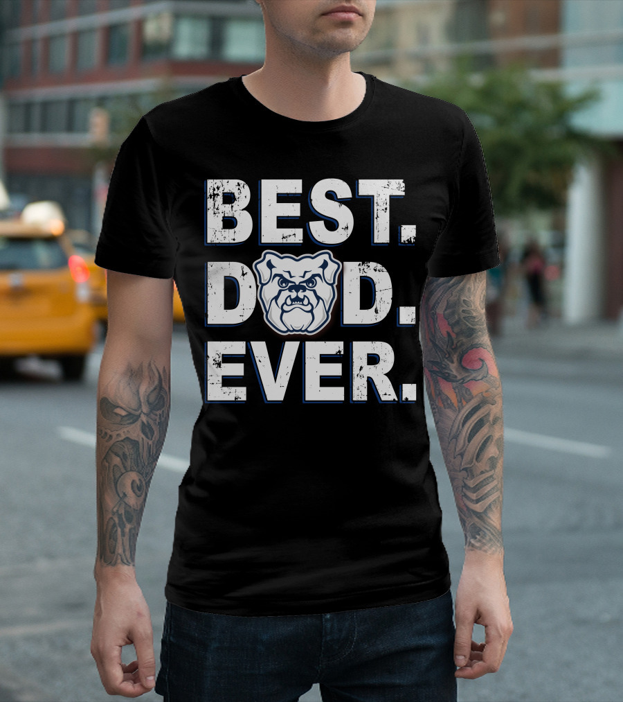 Best Dad Ever Bulldog T-Shirt