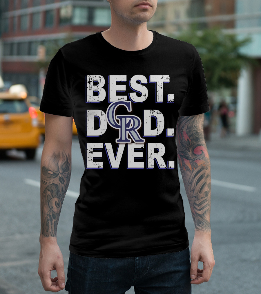 Colorado Rockies Best Dad Ever T-Shirt