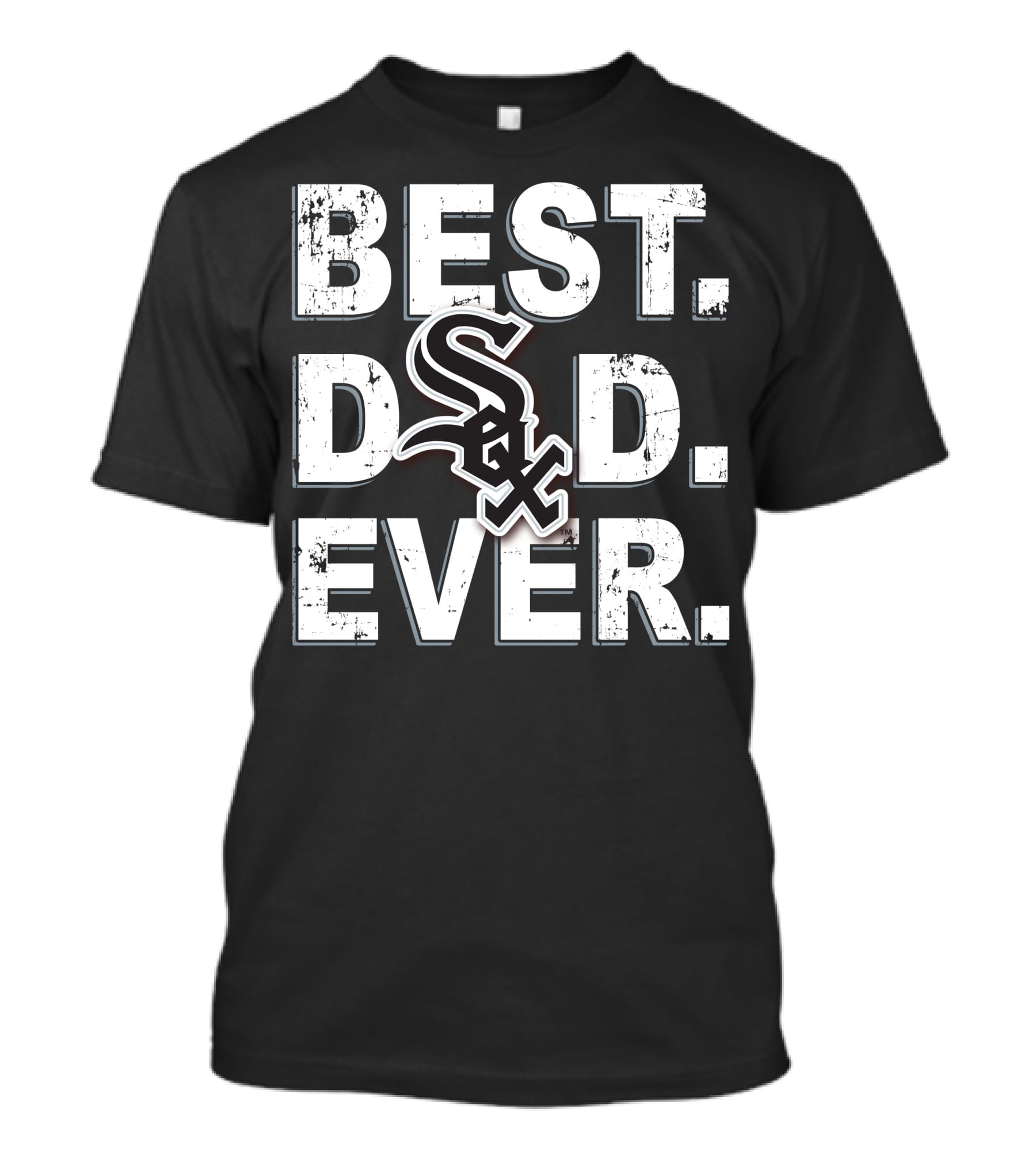 Best Dad Ever White Sox Fan Edition T-Shirt