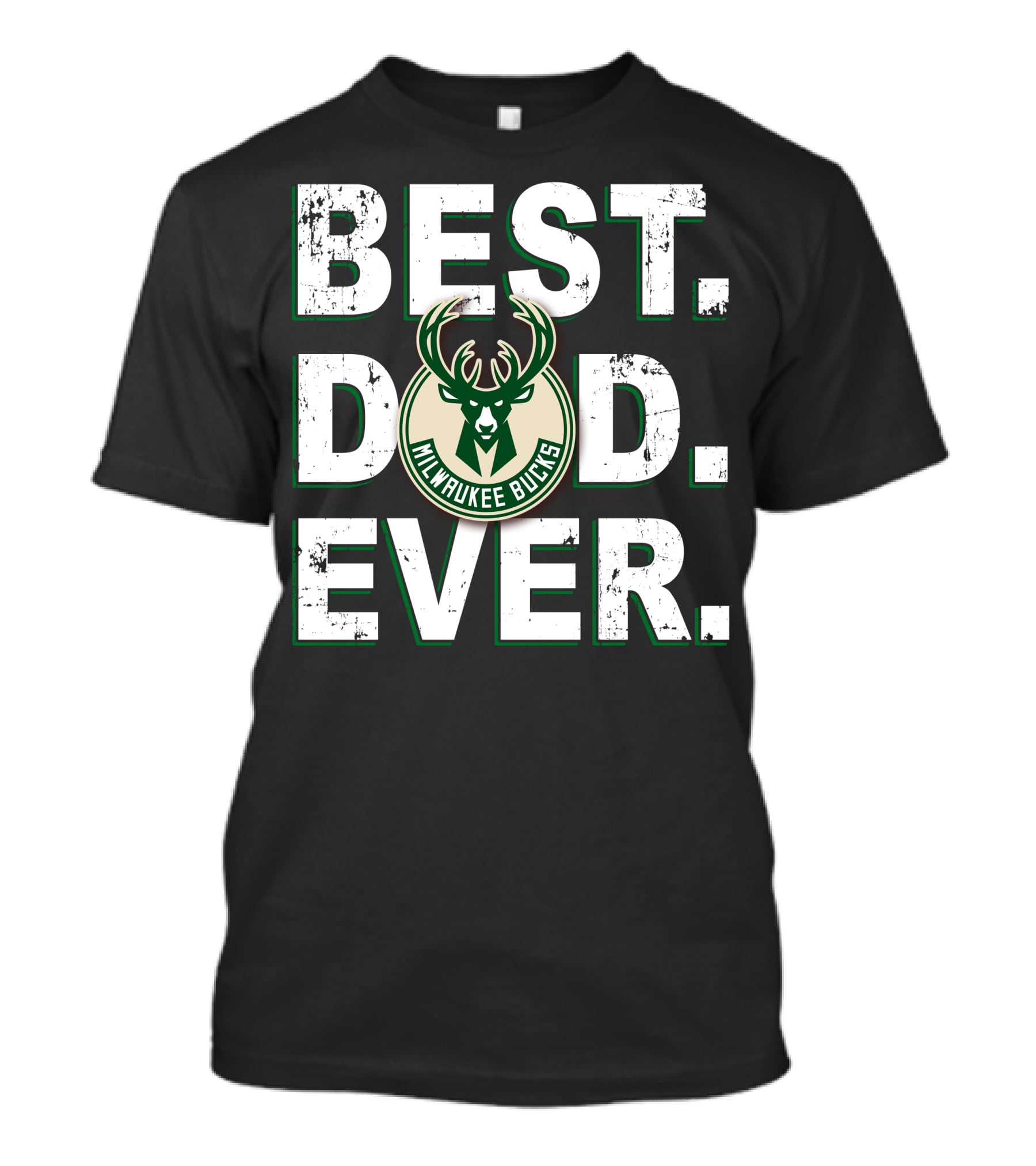 Best Dad Ever Milwaukee Bucks T-Shirt