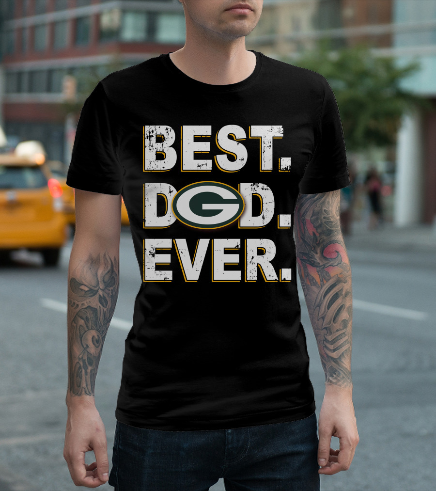 Best Dad Ever Green Bay Packers T-Shirt