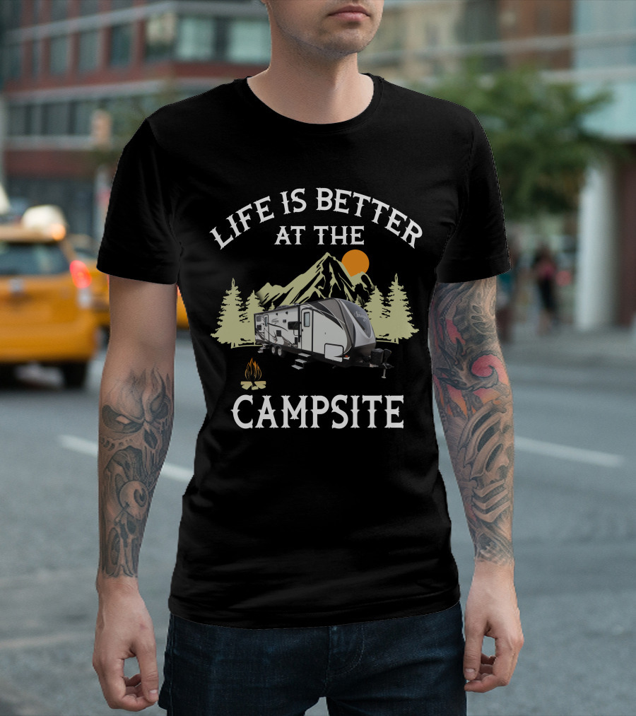Life Is Better at the Campsite Imagine Travel Trailer 2800BH T-Shirt