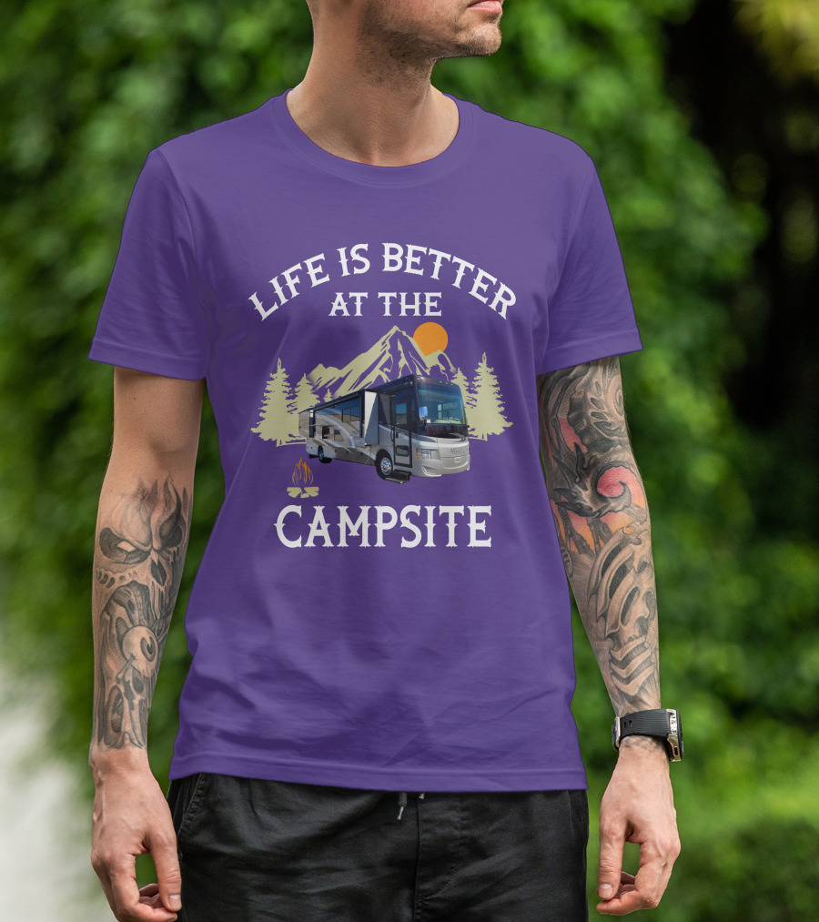 Life Is Better At The Campsite Tiffin Motorhomes ALLEGRO T-Shirt