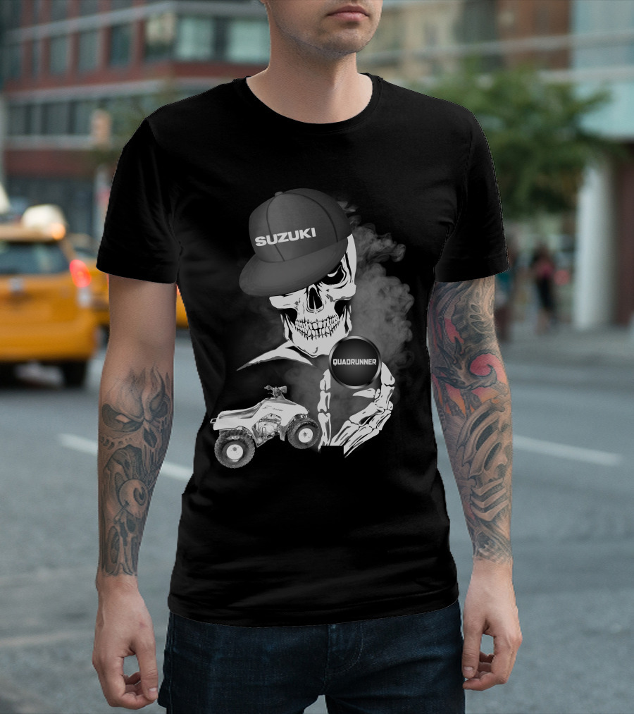 Suzuki Quadrunner LT 160 Skull Smoke T-Shirt