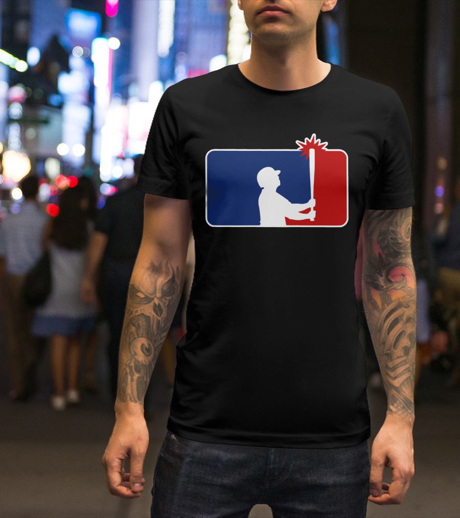 Let Brett Bang MLB Funny Parody Baseball Bat T-Shirt