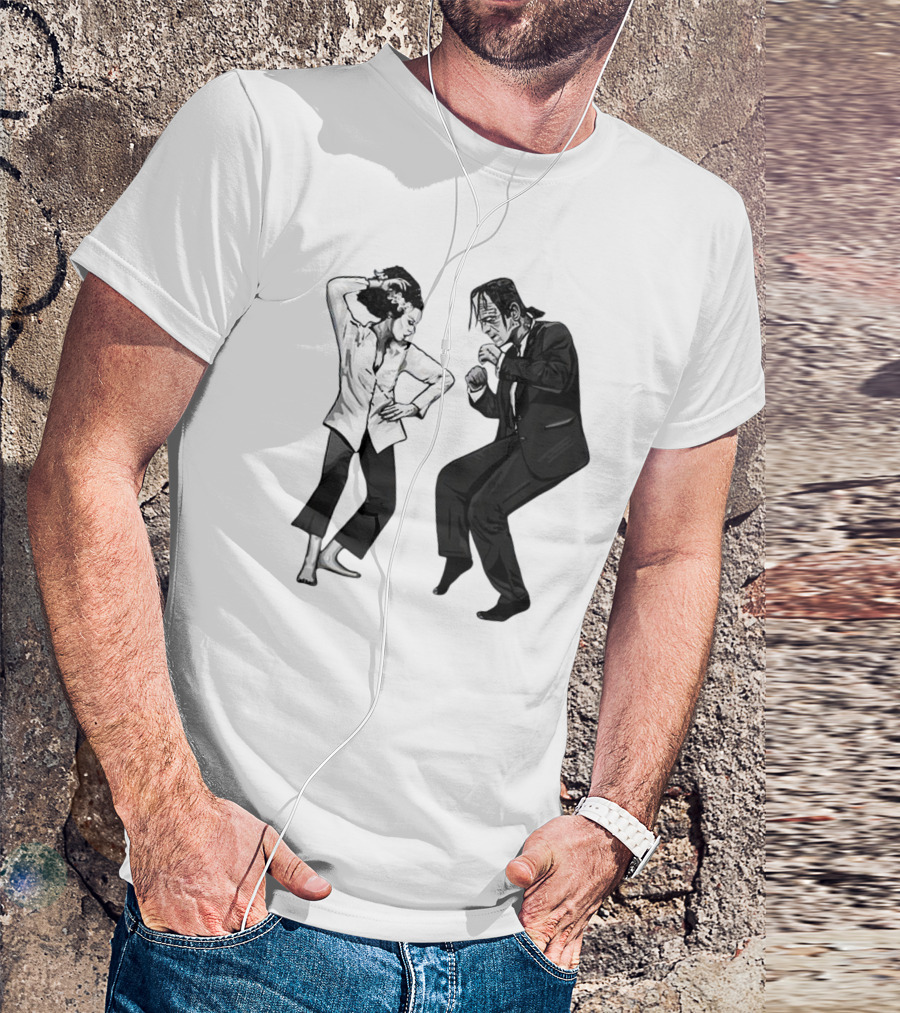 Pulp Fiction Dance Monsters Retro Mashup T-Shirt