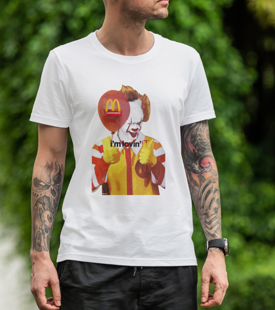 McDonald's I'm Lovin' It Clown Holding Red Balloon T-Shirt