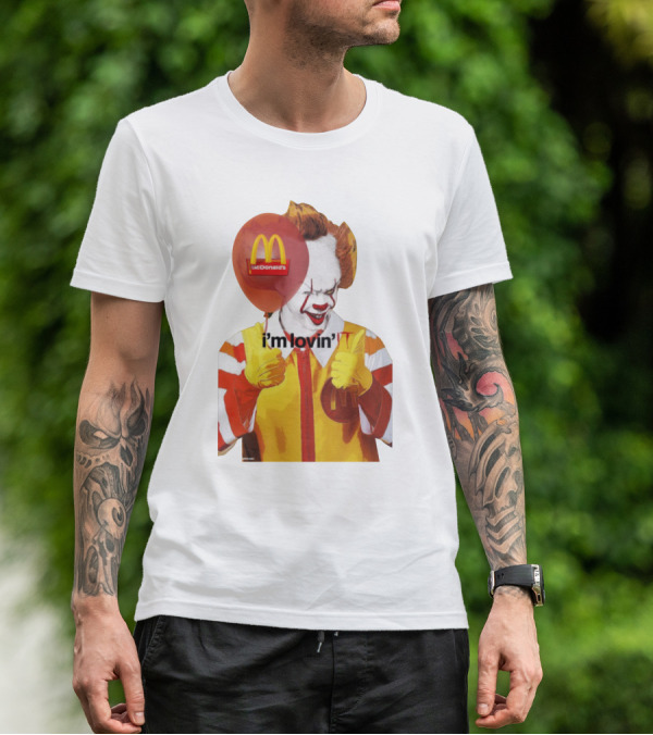 McDonald's I'm Lovin' It Clown Holding Red Balloon T-Shirt