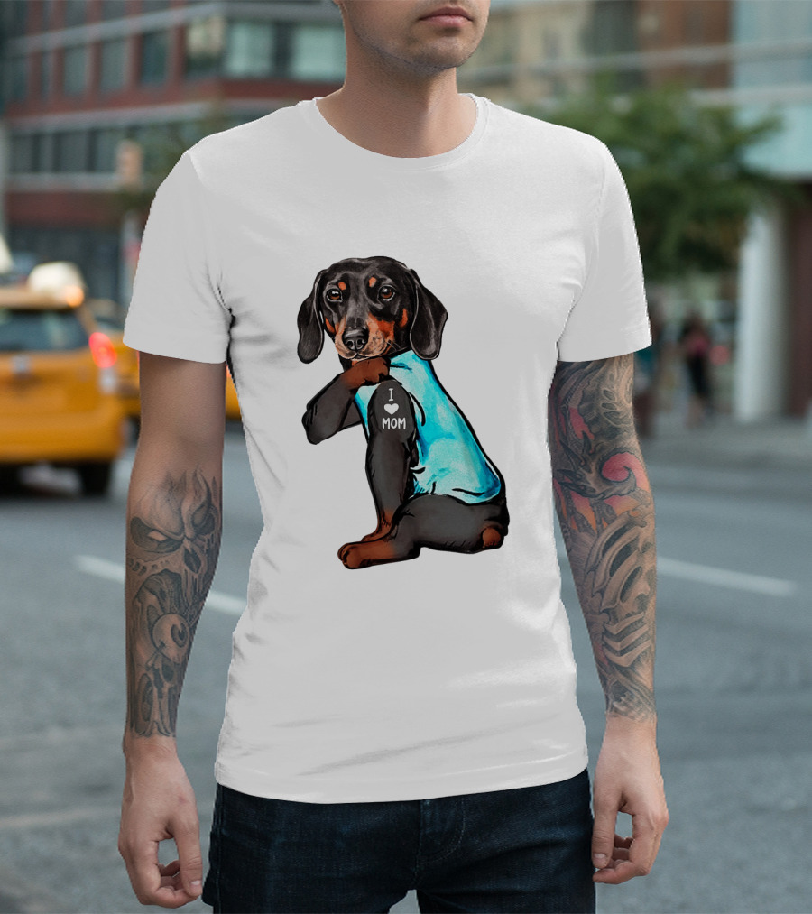 Dachshund I Love Mom T-Shirt