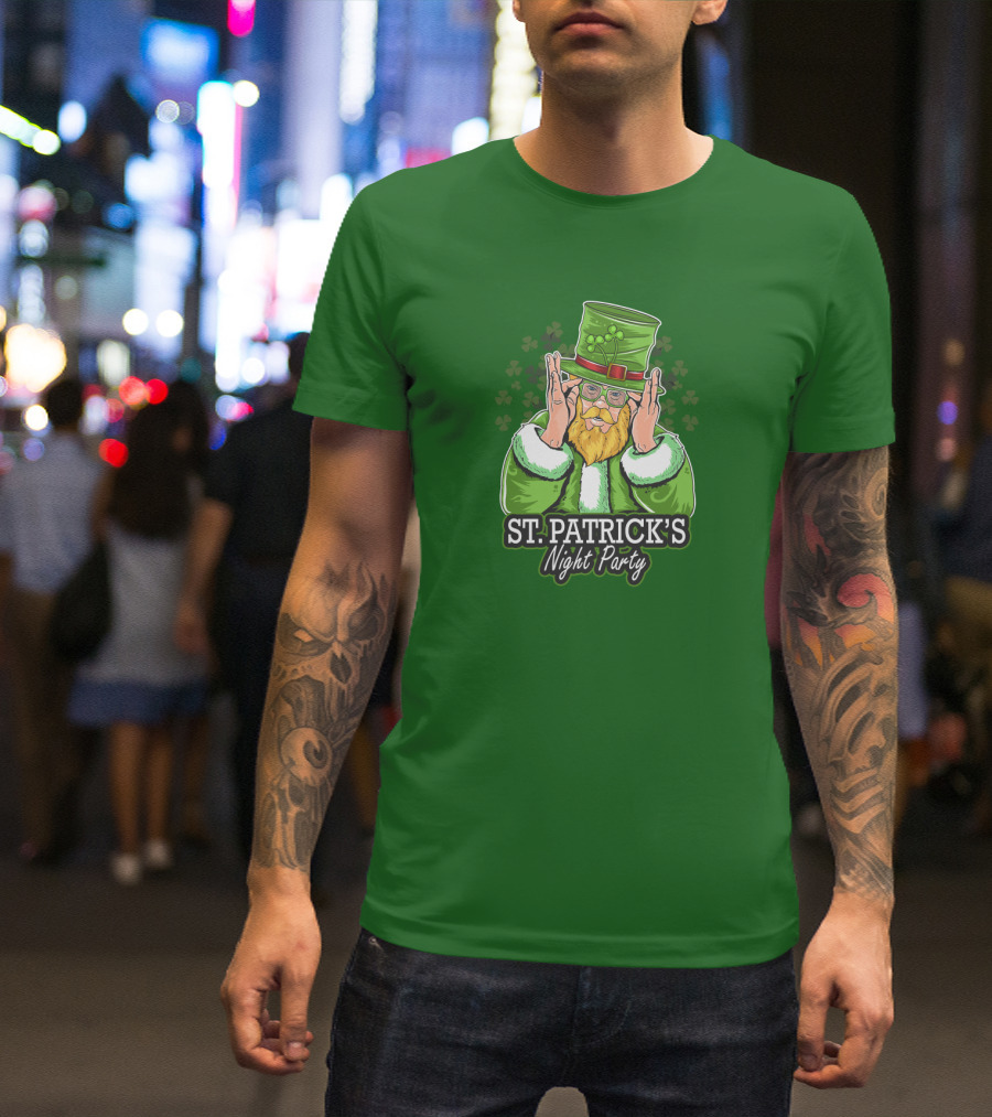 ST. PATRICK'S NIGHT PARTY Irish Leprechaun T-Shirt