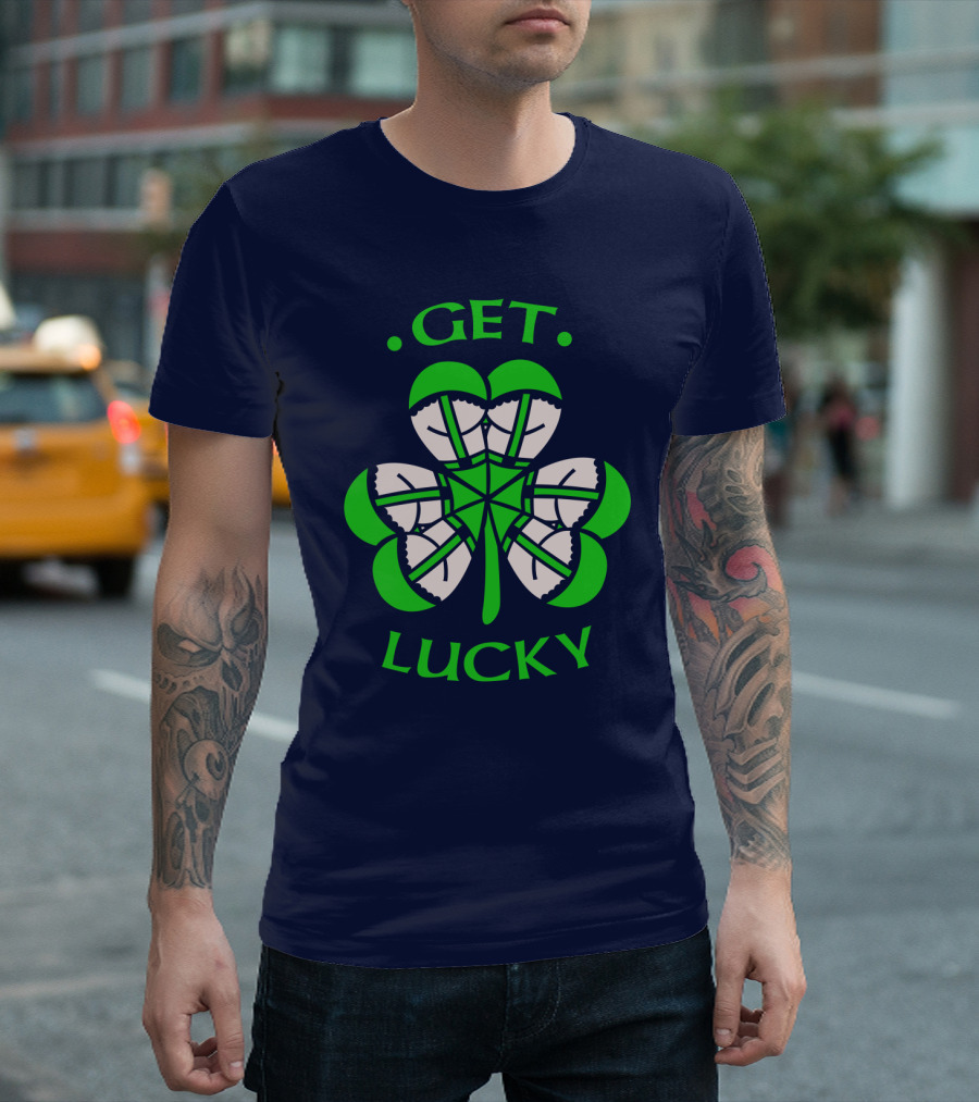 Get Lucky Irish Shamrock Clover St. Patrick's Day T-Shirt