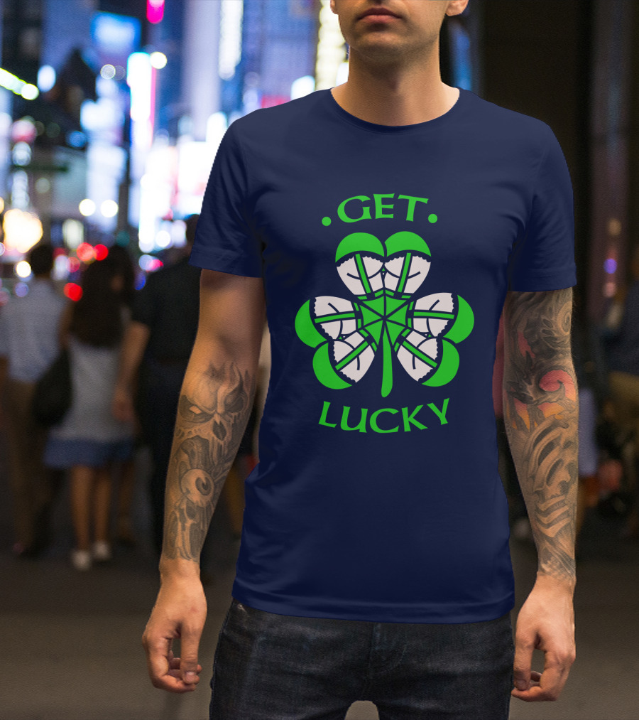 Get Lucky Irish Shamrock Clover St. Patrick's Day T-Shirt