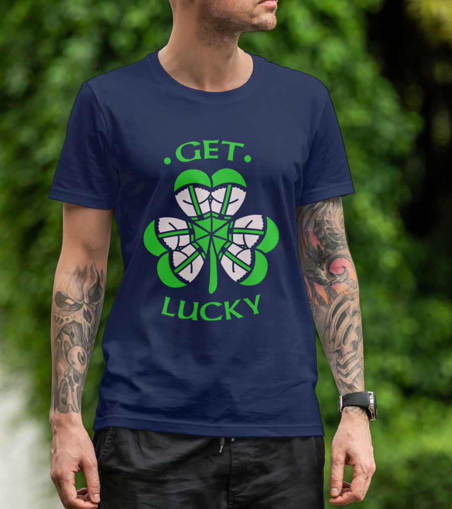 Get Lucky Irish Shamrock Clover St. Patrick's Day T-Shirt