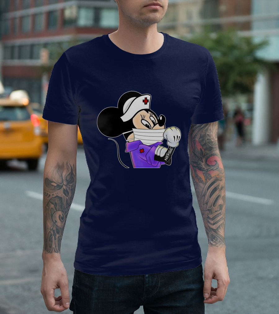 Minnie Nurse Strong Healthcare Worker T-Shirt