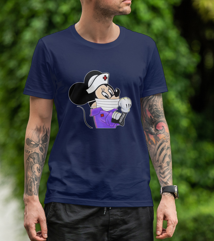 Minnie Nurse Strong Healthcare Worker T-Shirt