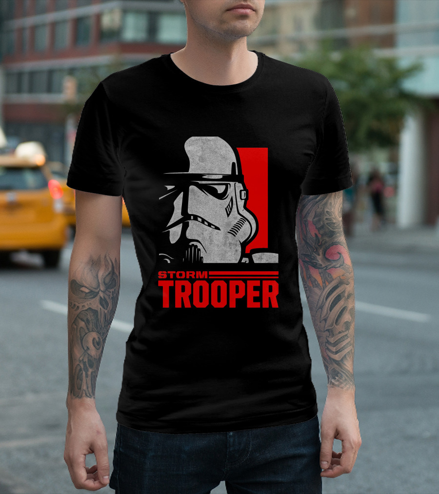 STORM TROOPER Star Wars Red Rectangle T-Shirt