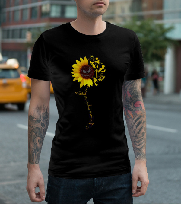 Sunflower You Are My Sunshine Jack Skellington Nightmare Before Christmas T-Shirt