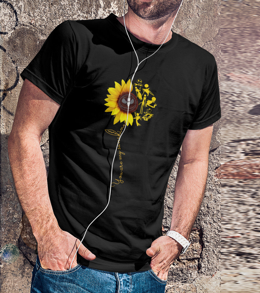 Sunflower You Are My Sunshine Jack Skellington Nightmare Before Christmas T-Shirt
