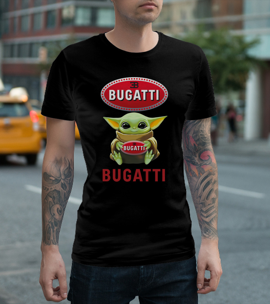Bugatti Baby Yoda Hugging T-Shirt