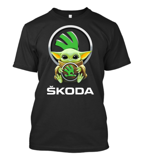 Škoda Baby Yoda Holding T-Shirt