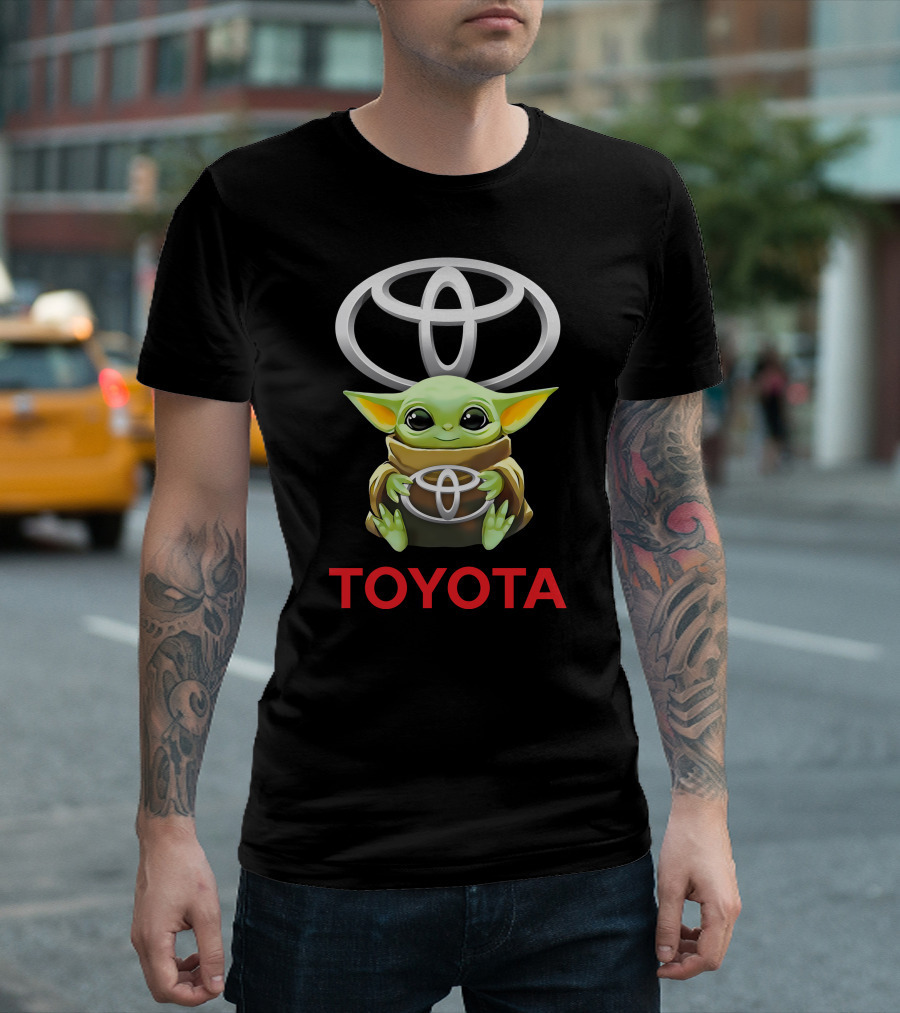 Star Wars Baby Yoda Hugging Toyota T-Shirt