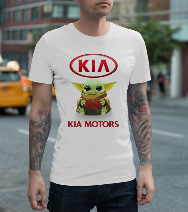 Kia Motors Baby Yoda Hug Kia T-Shirt