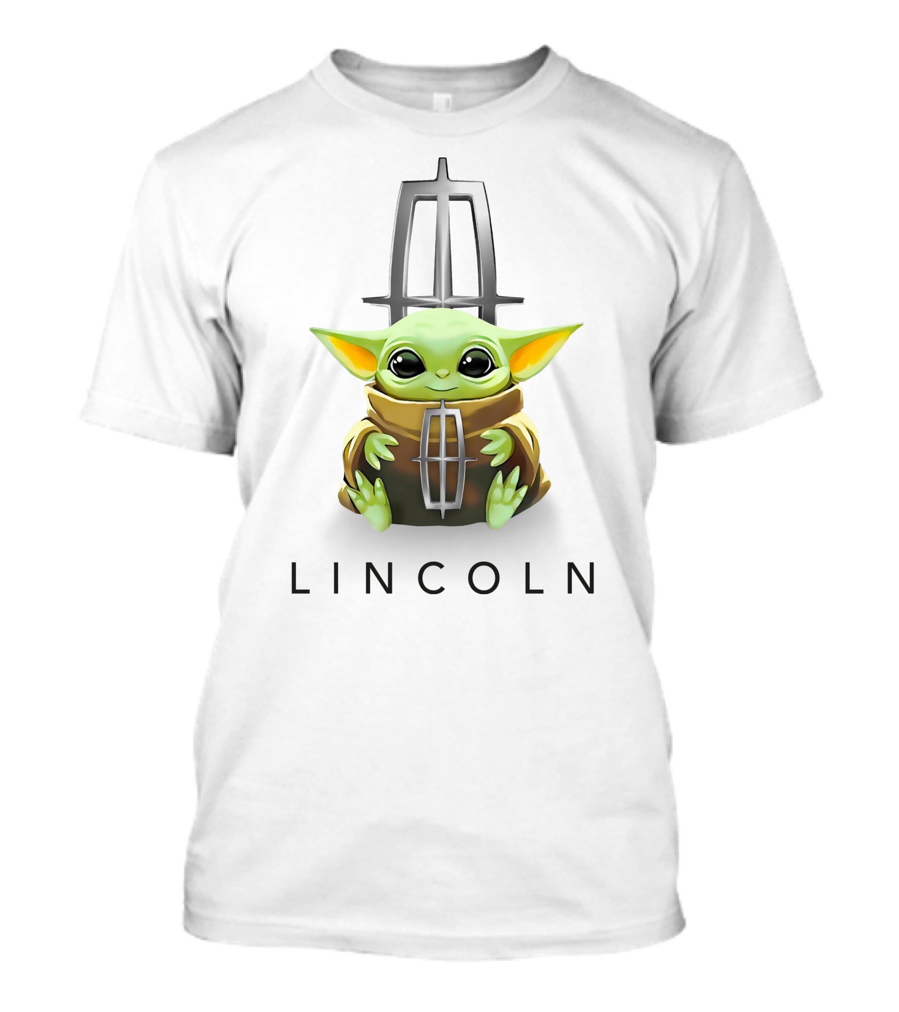 Baby Yoda Lincoln Center Hug White T-Shirt