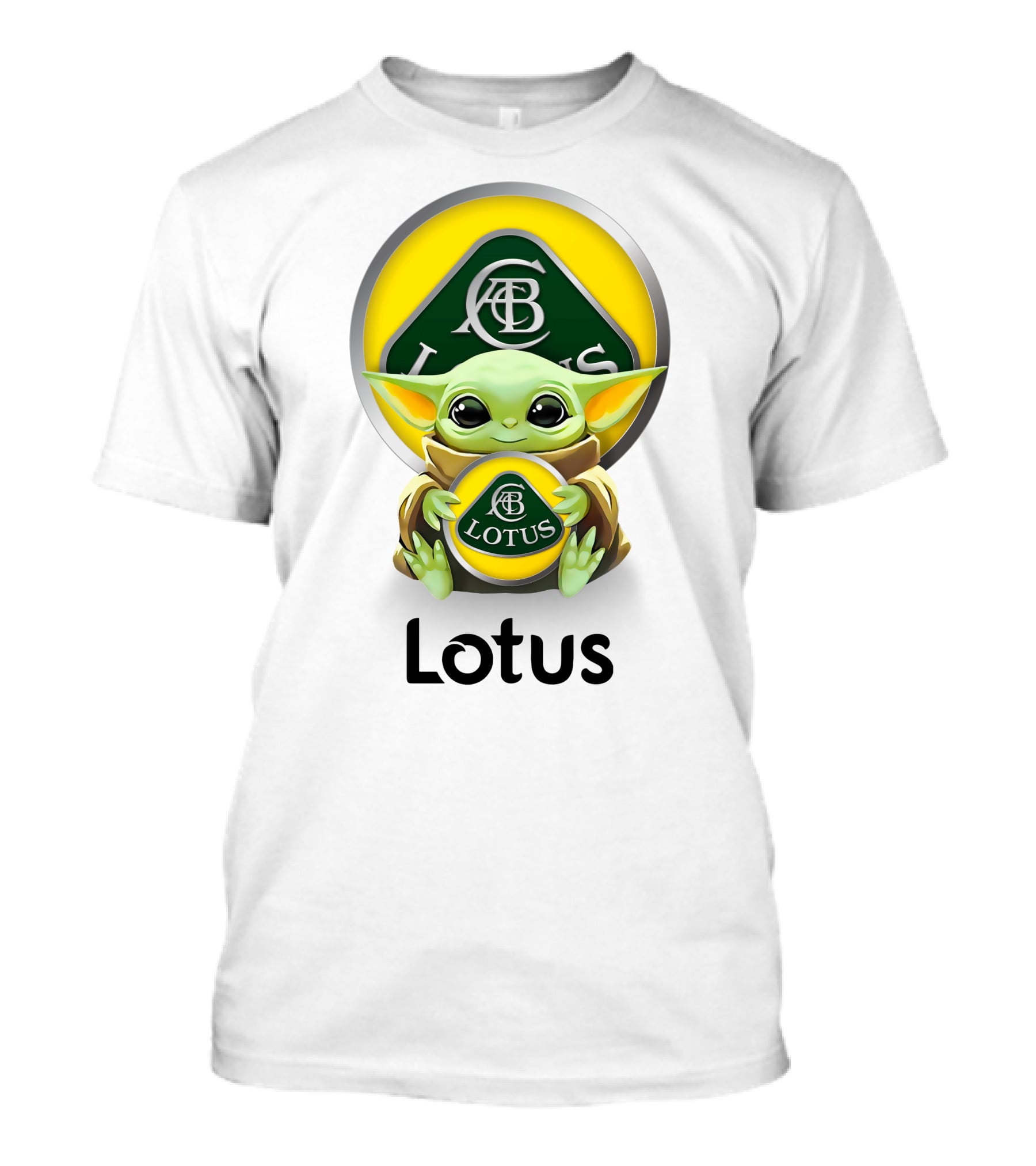 Lotus Baby Yoda Hugging Abc T-Shirt