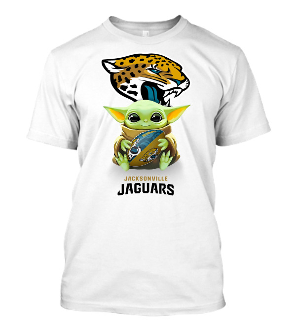 Star Wars Baby Yoda Jacksonville Jaguars Football抱 T-Shirt