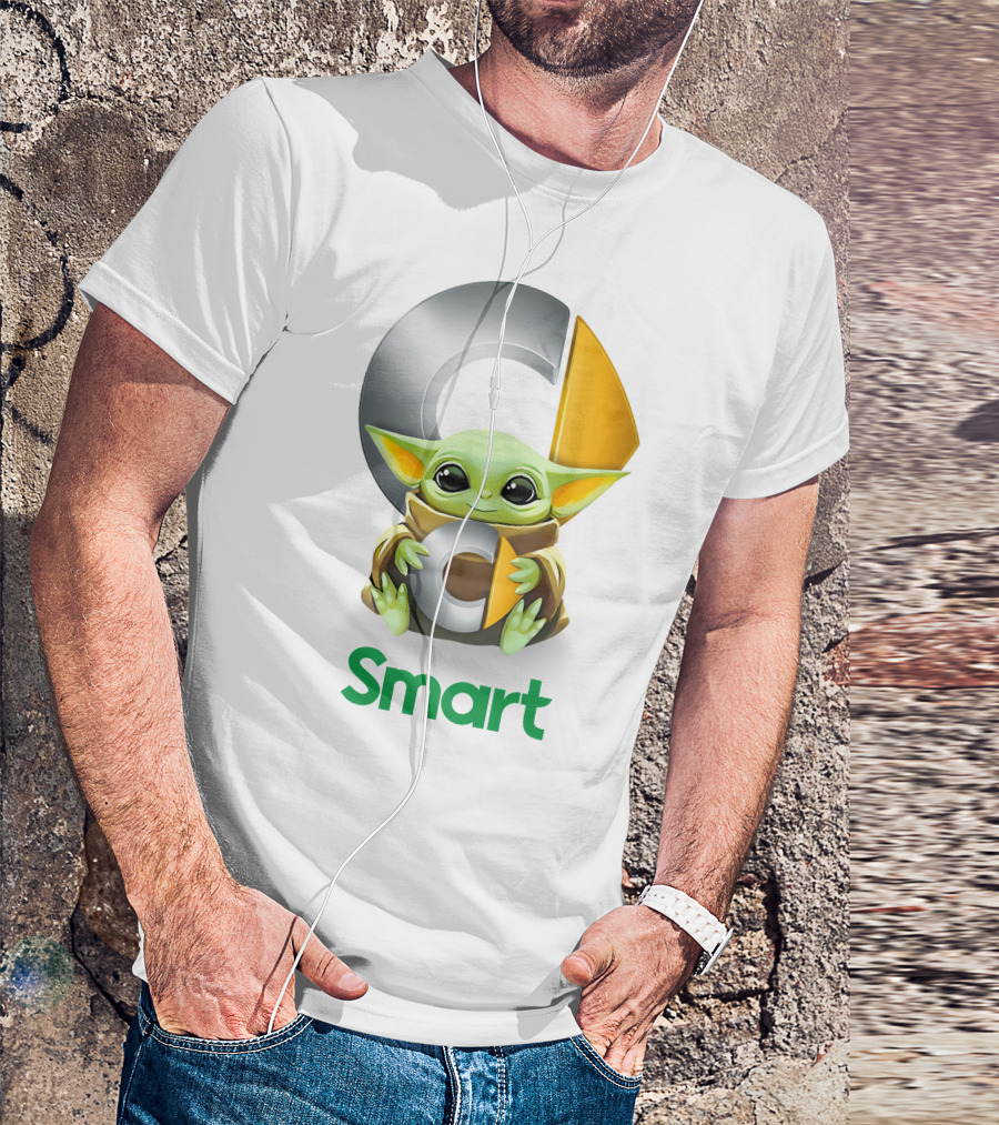 Star Wars Baby Yoda Hug C Logo Smart T-Shirt