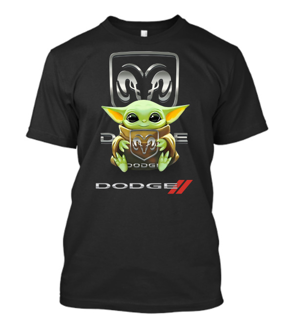 Grogu Hug Ram Logo Dodge T-Shirt