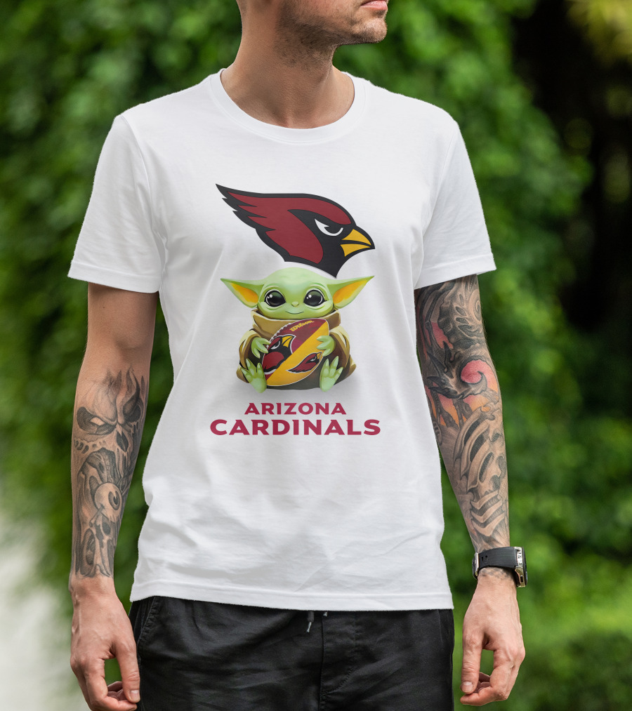 Grogu Hug Arizona Cardinals Football Spirit T-Shirt