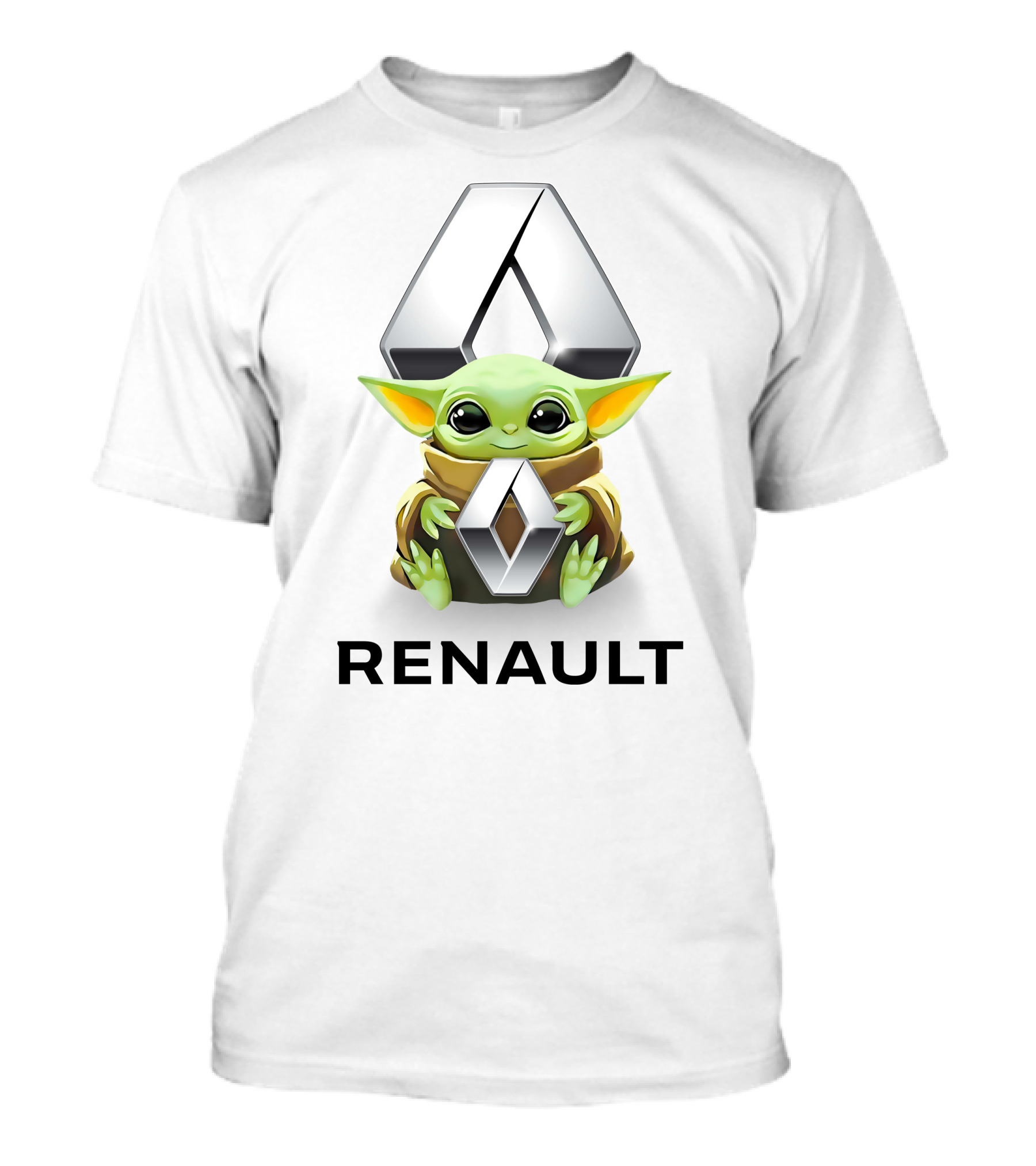 Grogu Holding Renault Emblem T-Shirt