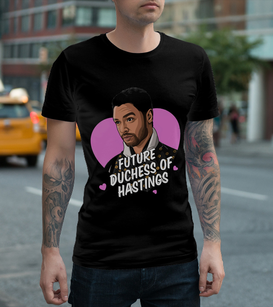 Future Duchess Of Hastings Regency Romance Gentleman Heart Background T-Shirt