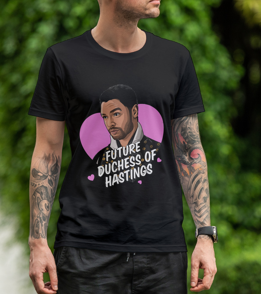 Future Duchess Of Hastings Regency Romance Gentleman Heart Background T-Shirt