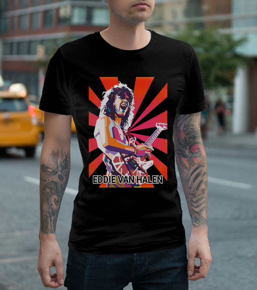 Eddie Van Halen Retro Pop T-Shirt