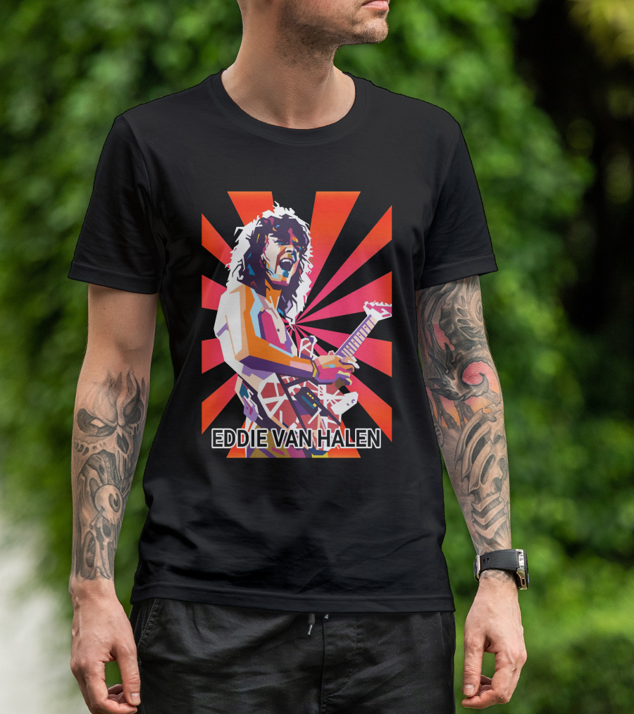 Eddie Van Halen Retro Pop T-Shirt