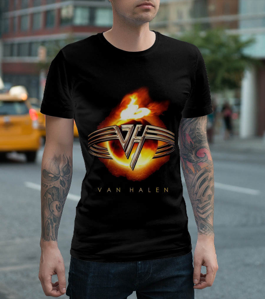Van Halen Flaming Logo Iconic T-Shirt
