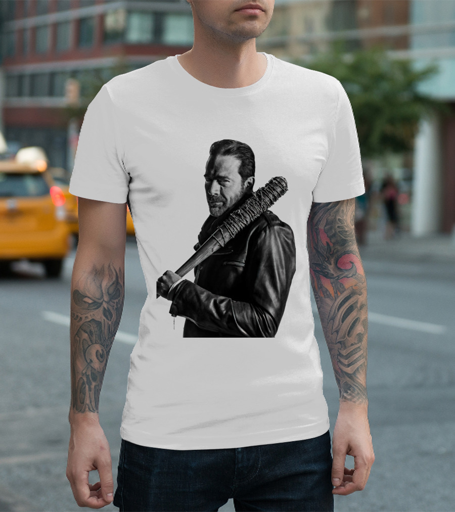 Jeff Negan Walking Dead Lucille Bat Iconic Image T-Shirt