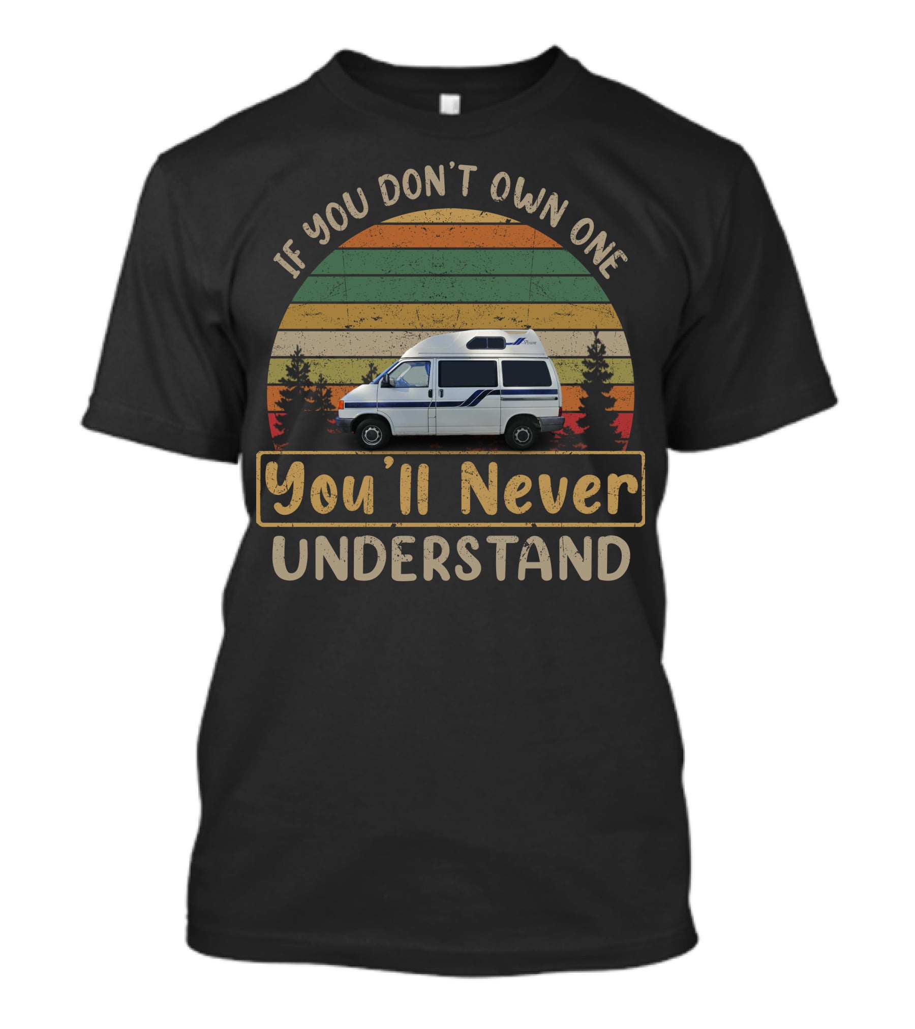 Vw T4 Holdsworth Vision You'll Never Understand Vintage Stripes T-Shirt
