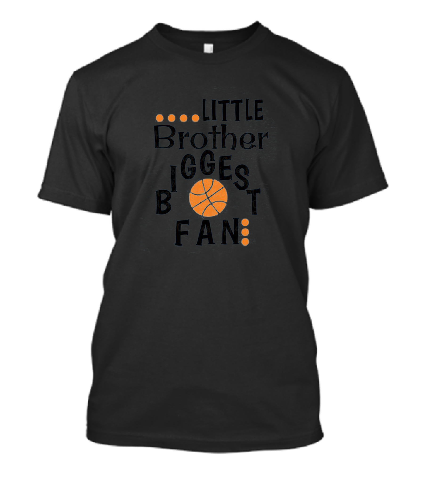 Little Brother Biggest Basketball Fan T-Shirt