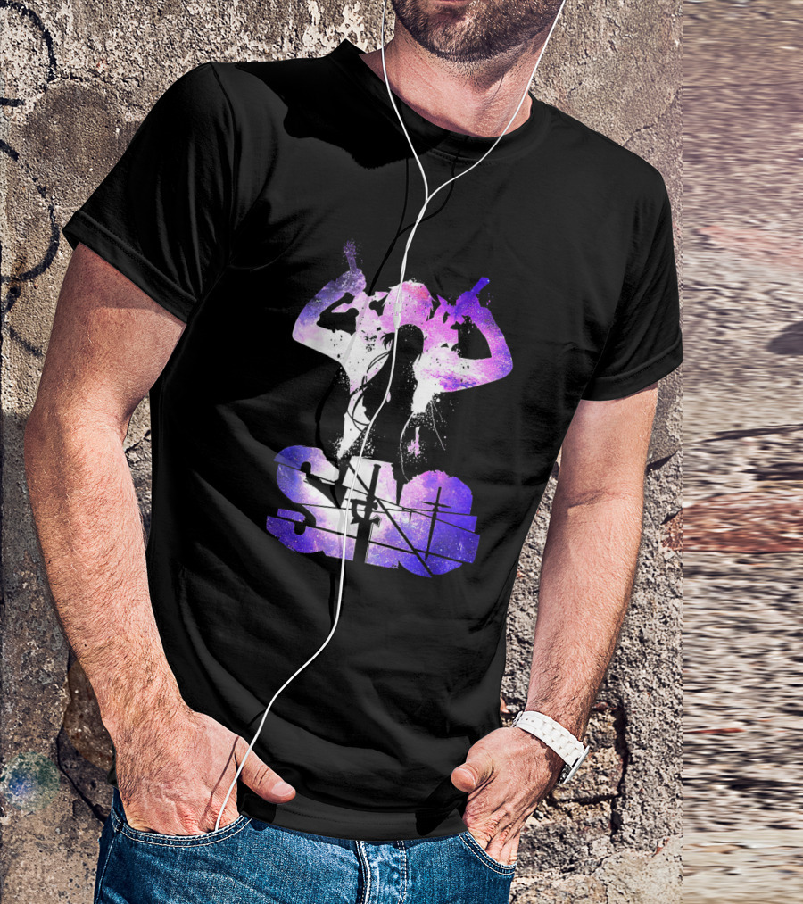SAO Kirito And Asuna Silhouette Galaxy T-Shirt