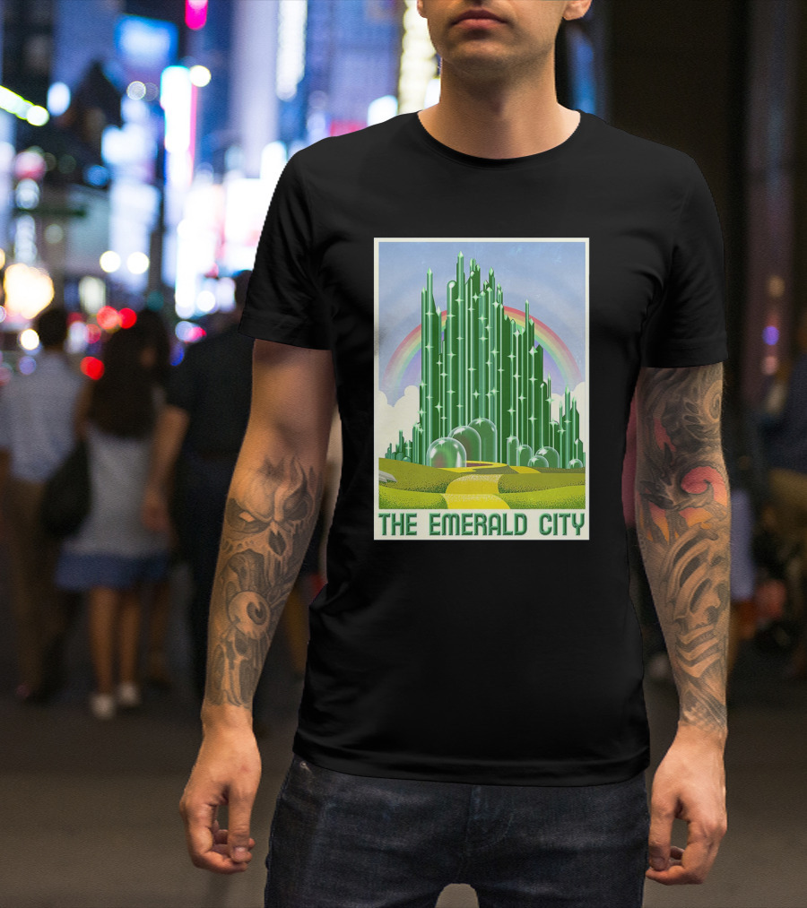The Emerald City Landmarks Rainbow Road Journey T-Shirt