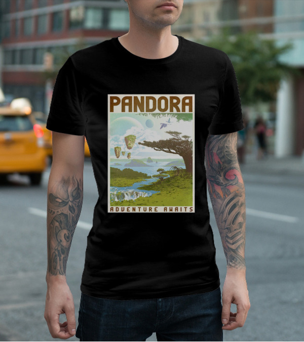 Pandora Adventure Awaits Floating Islands Scenic Landscape T-Shirt
