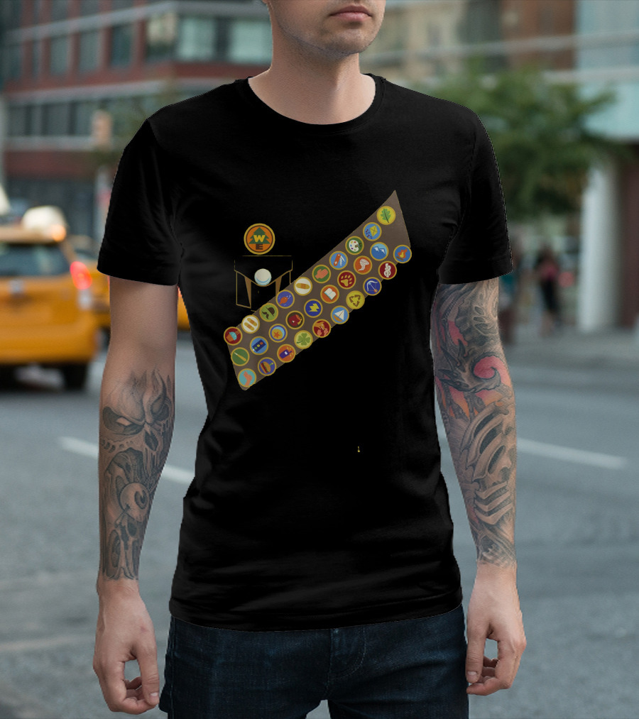 Disney Pixar Up Russell Wilderness Explorer Badge Collection T-Shirt