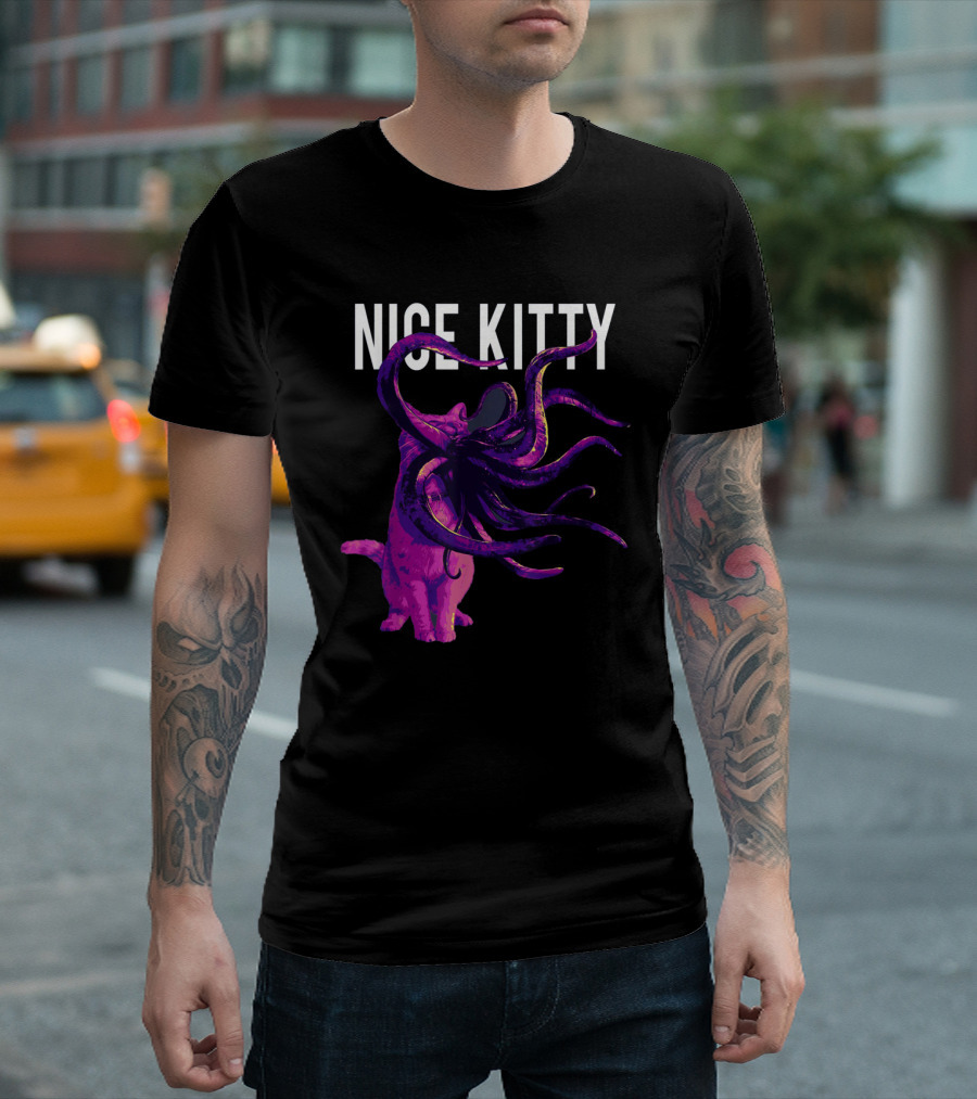 Captain Marvel Goose Nice Kitty Tentacle Creature T-Shirt