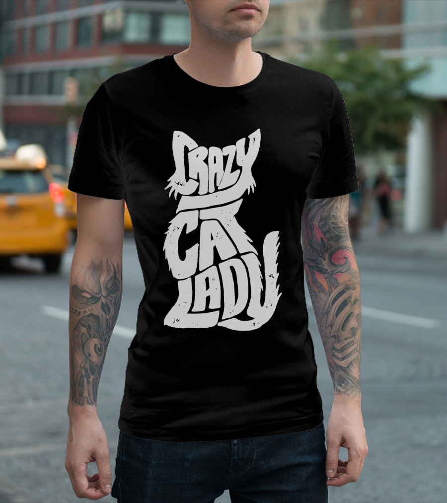 Crazy Cat Lady Kitty Kitten Funny Cats Meme T-Shirt