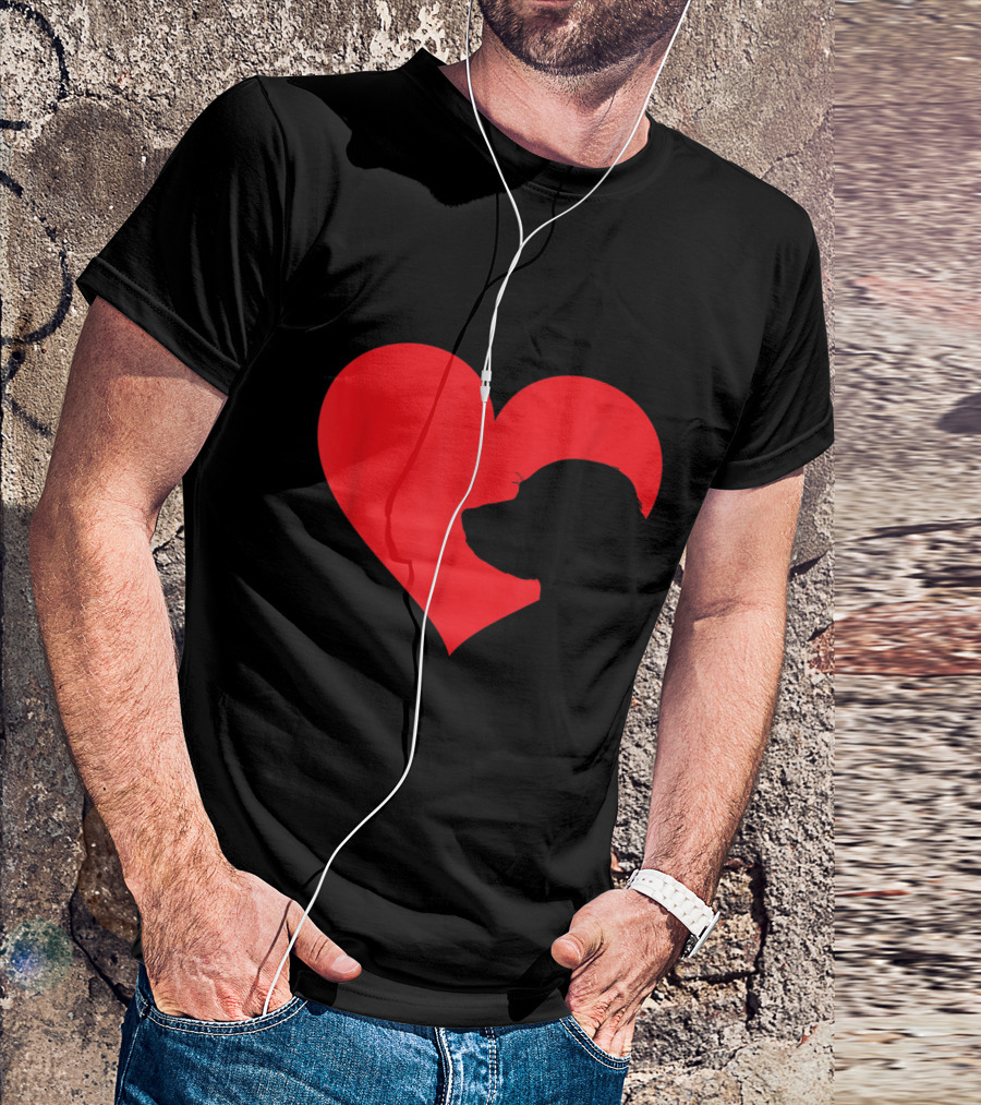 Labrador Retriever Heart For Lab Lovers T-Shirt